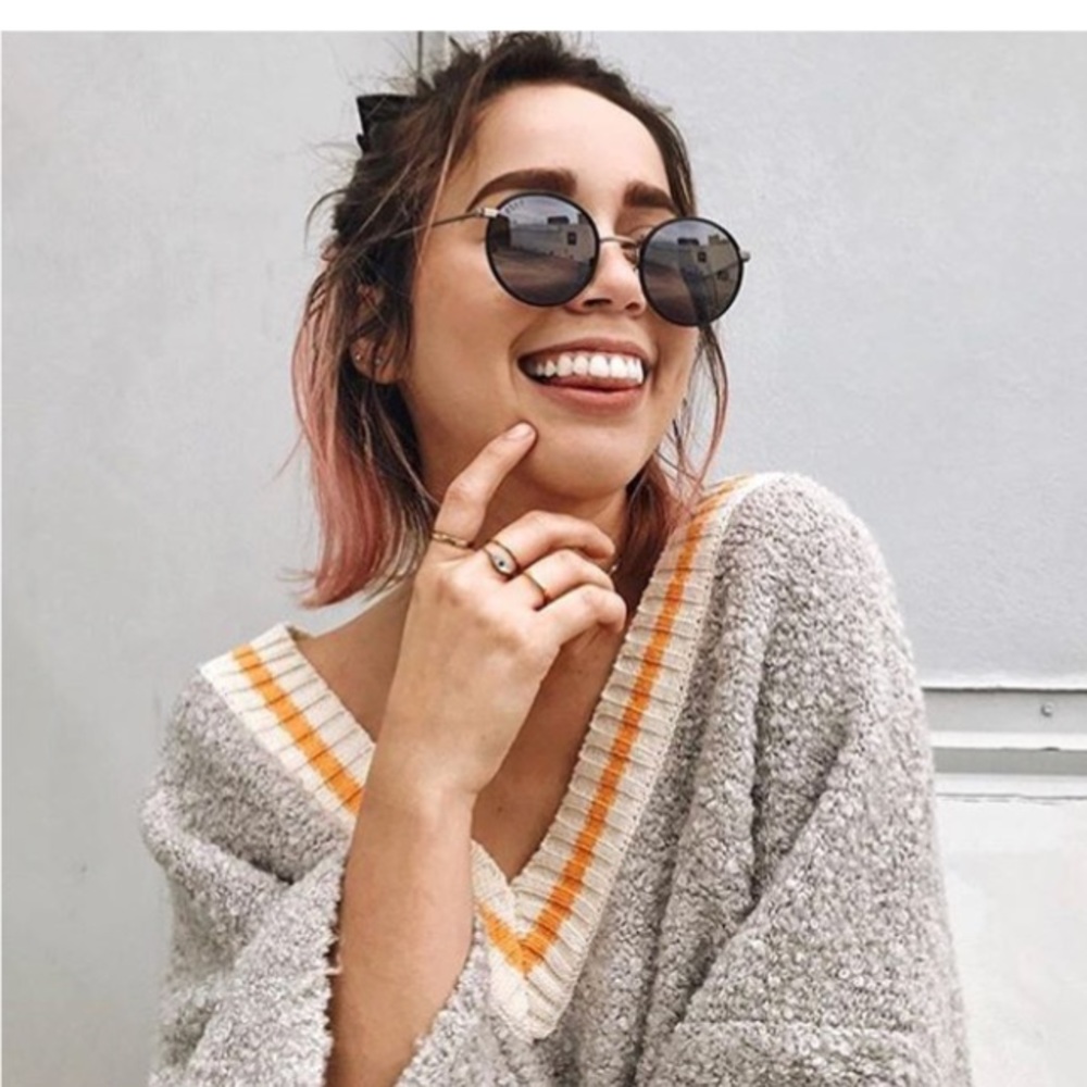 DIFF Daisy Round Sunglasses